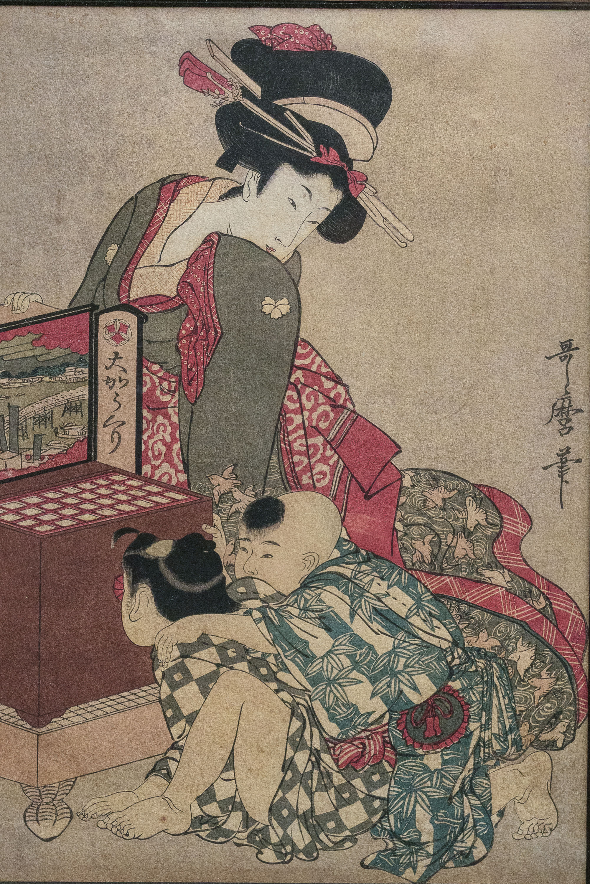 "Okarakuri (A Large Peepshow)" - Kitagawa Utamaro
