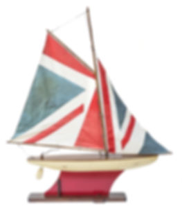 Union Jack Vintage British Sailboat Model