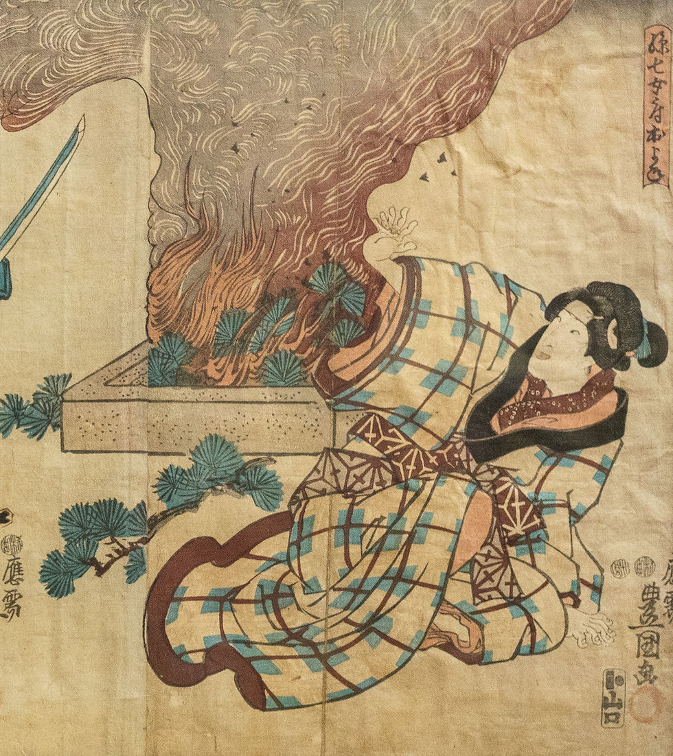 Thumbnail: "Kabuki Actors Combat Scene" - Utagawa Kunisada (Toyokuni III)