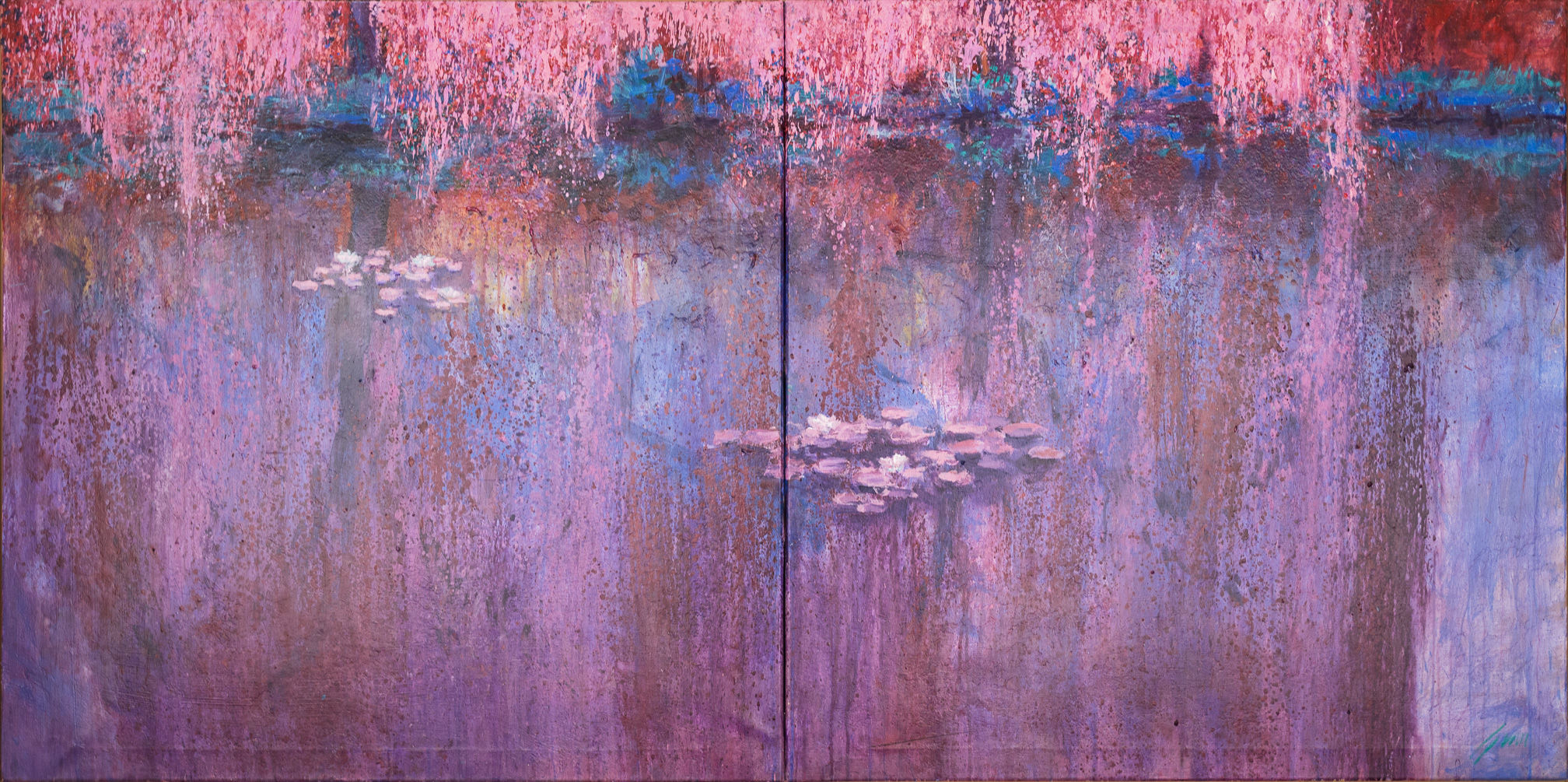 Mauve Giverny Lake - Pep Suari