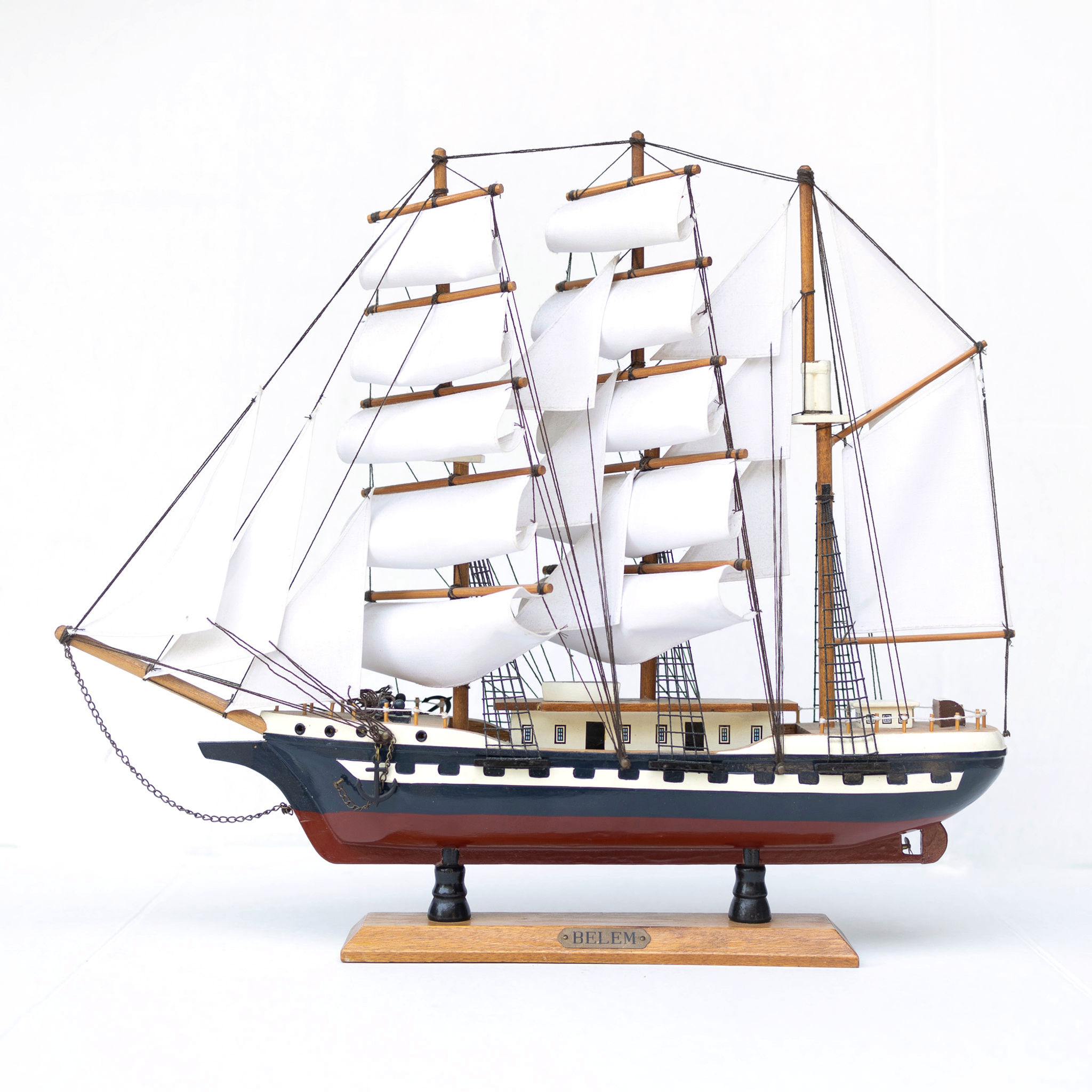 Vintage Belem Model Ship