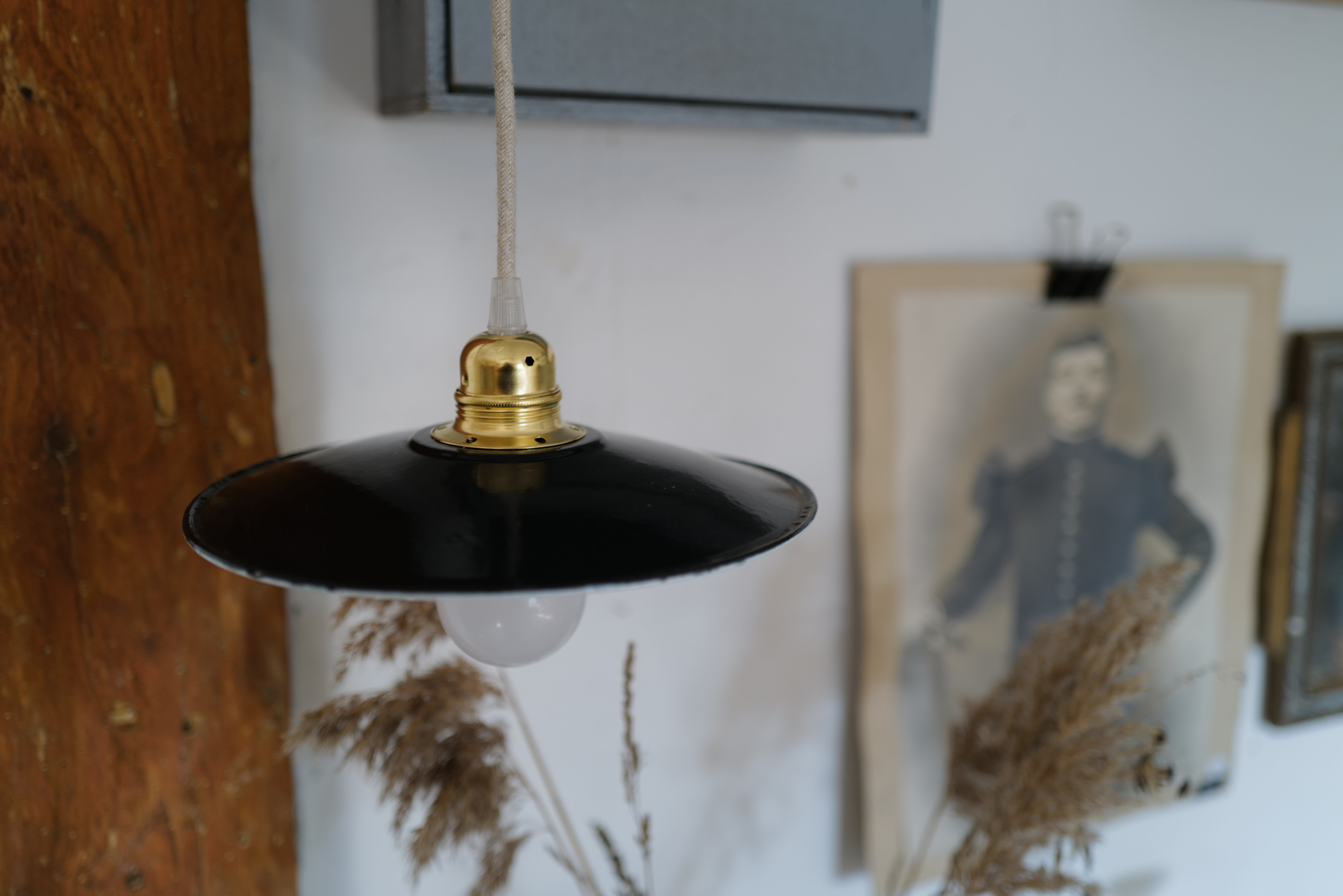 Baladeuse en tôle émaillée