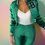 Thumbnail: Quilted Cropped Top Baseball Jacket