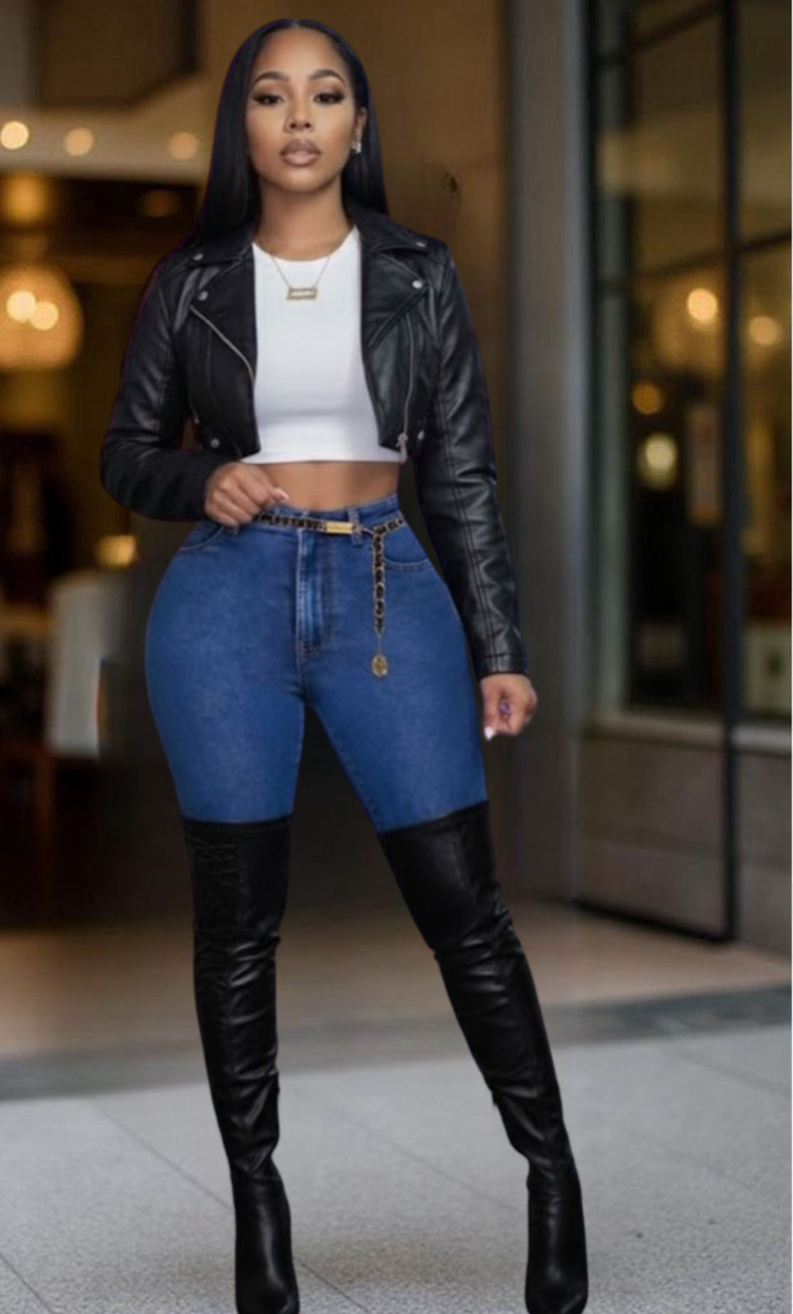 Fashion Leather Jackey