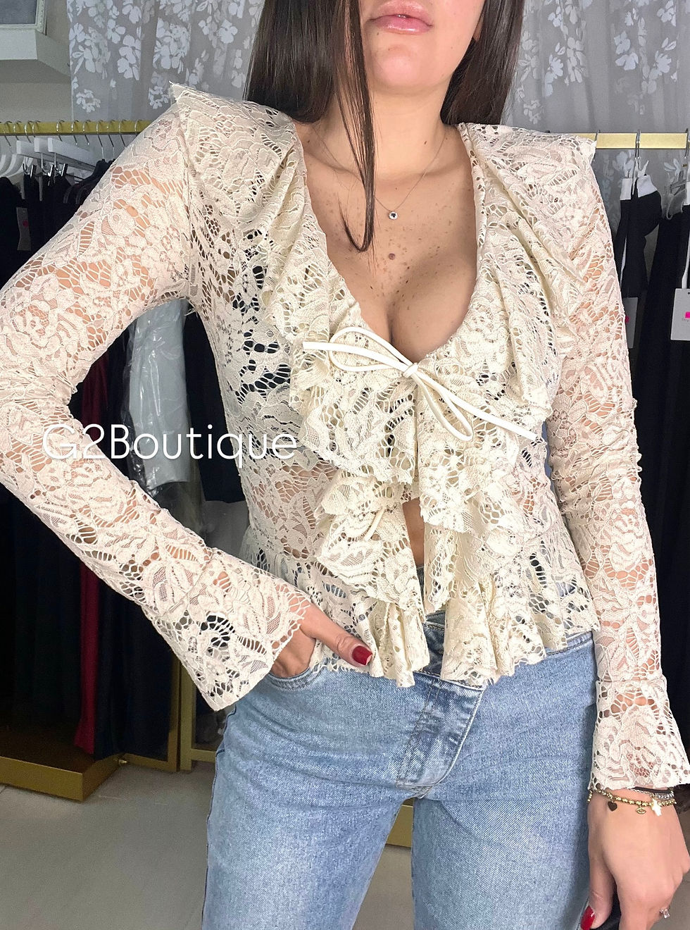 Miniatura: Camicia Pizzo Vari colori 