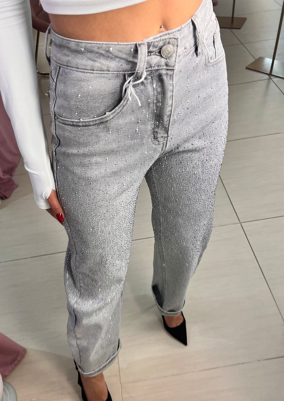 Miniatura: Jeans Balloon Total Strass
