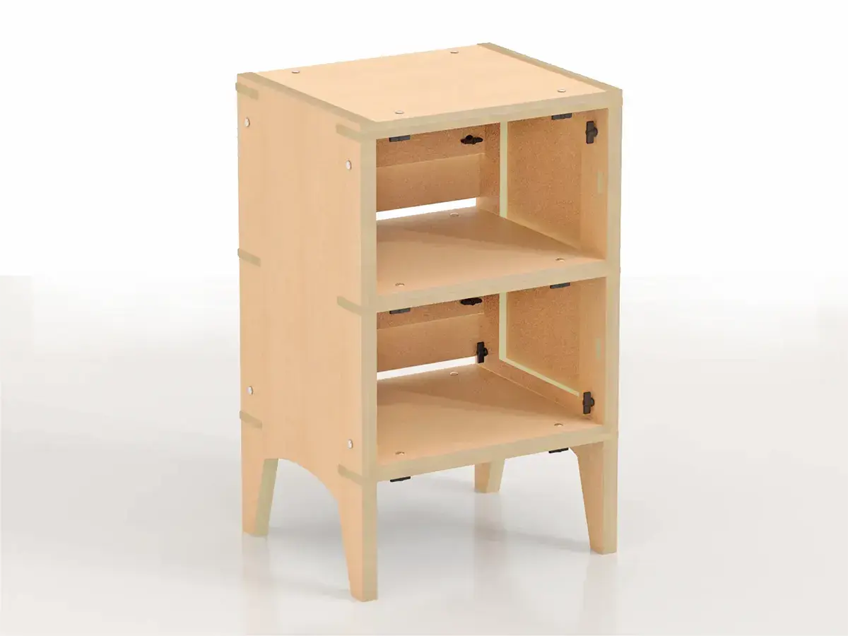 Estante Caiubi Curupixa - Monte e Desmonte sem ferramentas. Design Inteligente