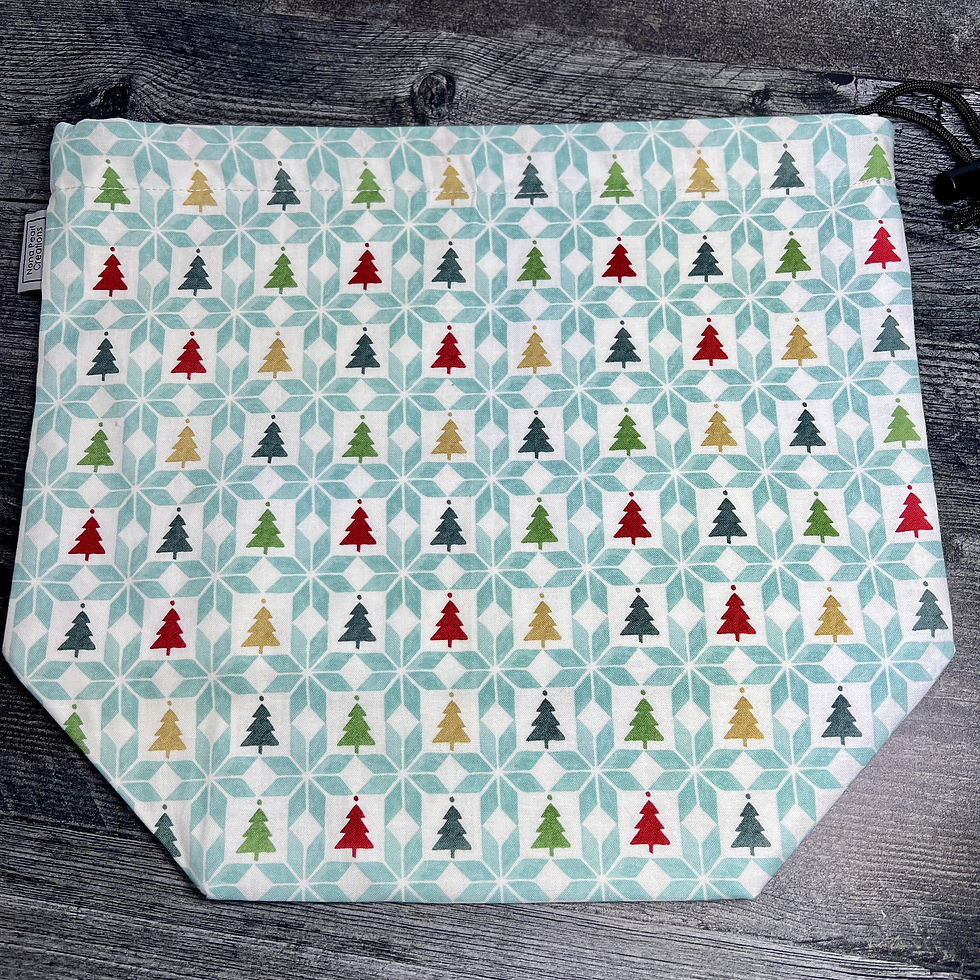 Thumbnail: O' Christmas Tree Drawstring Bags