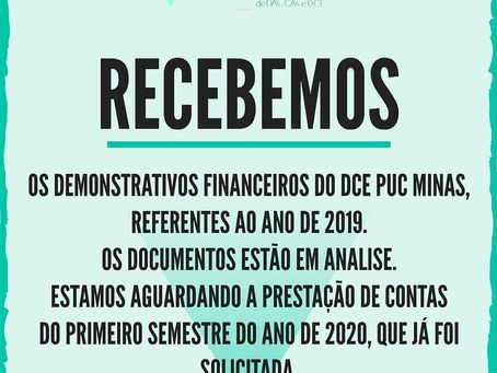 Nota do Conselho de DA's e CA's PUC Minas