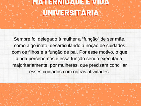 MATERNIDADE NA UNIVERSIDADE