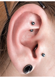 rook, rook piercing, przekłucie chrząstki, earstyling, Gdańsk, Gdynia, Sopot, Trójmiasto