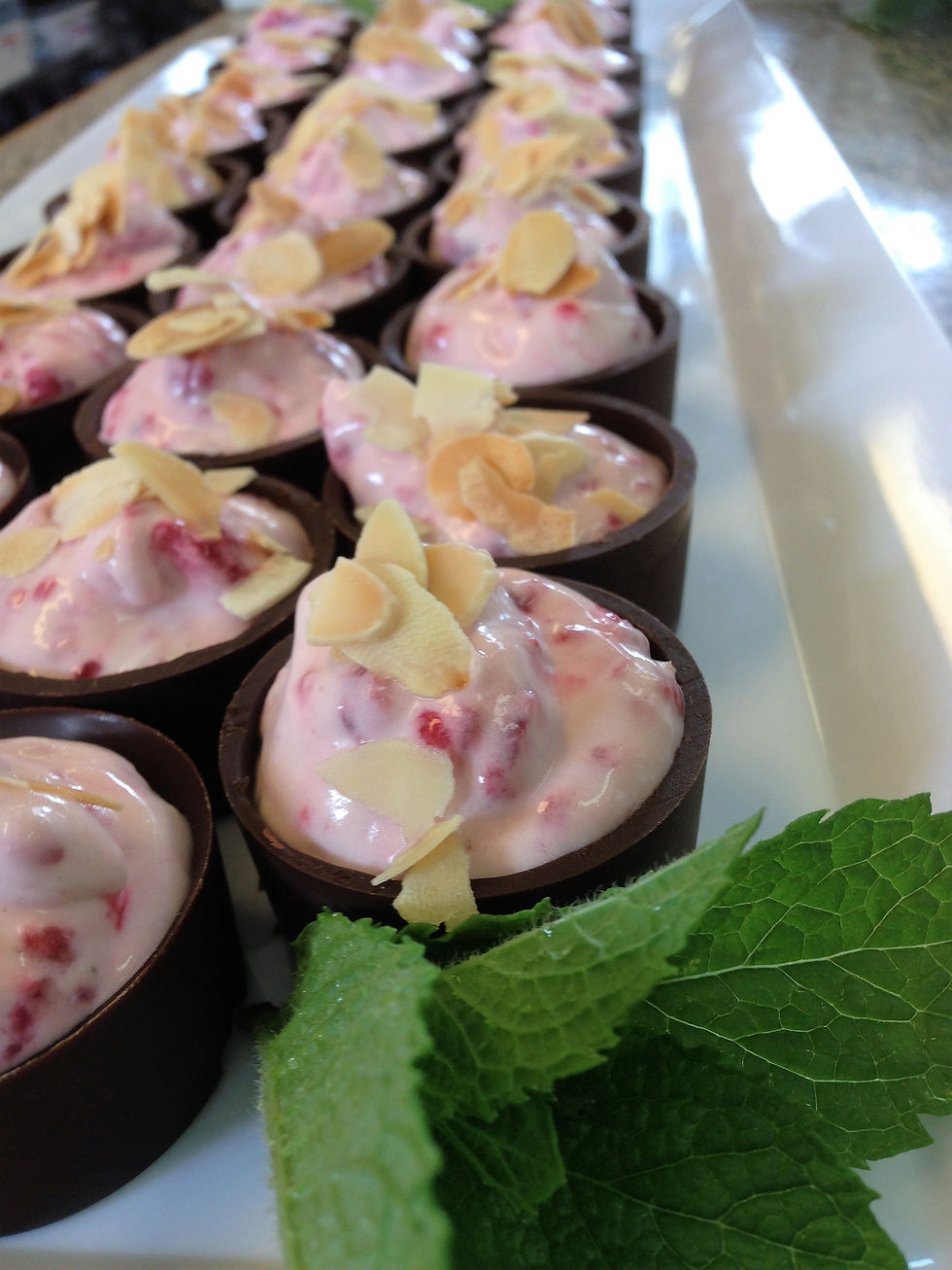 Berry Mousse Chocolate Tarts