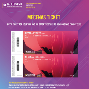 Talkfest 2020: Bilhete Mecenas - compre para si e ofereça o outro a quem não pode