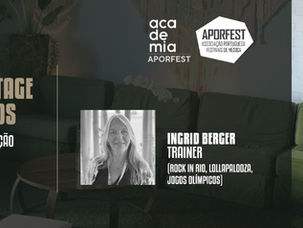 Curso “Produção de Backstage em Festivais e Eventos" com Ingrid Berger - 14º edição