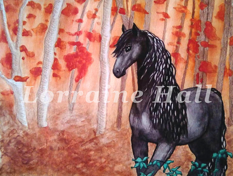 Autumn Horse Watermarked LH