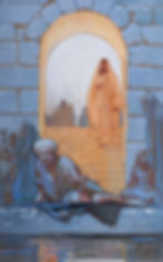 Living Waters — framed LDS art print of Christ healing at the Pool of Bethesda by Rose Datoc Dall.