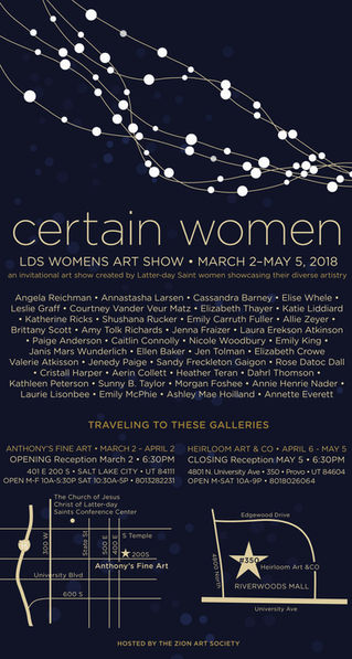 Certain Women Exhibition, March 2 - May 5, 2018, Anthony's Fine Art & Heirloom Art & Co.