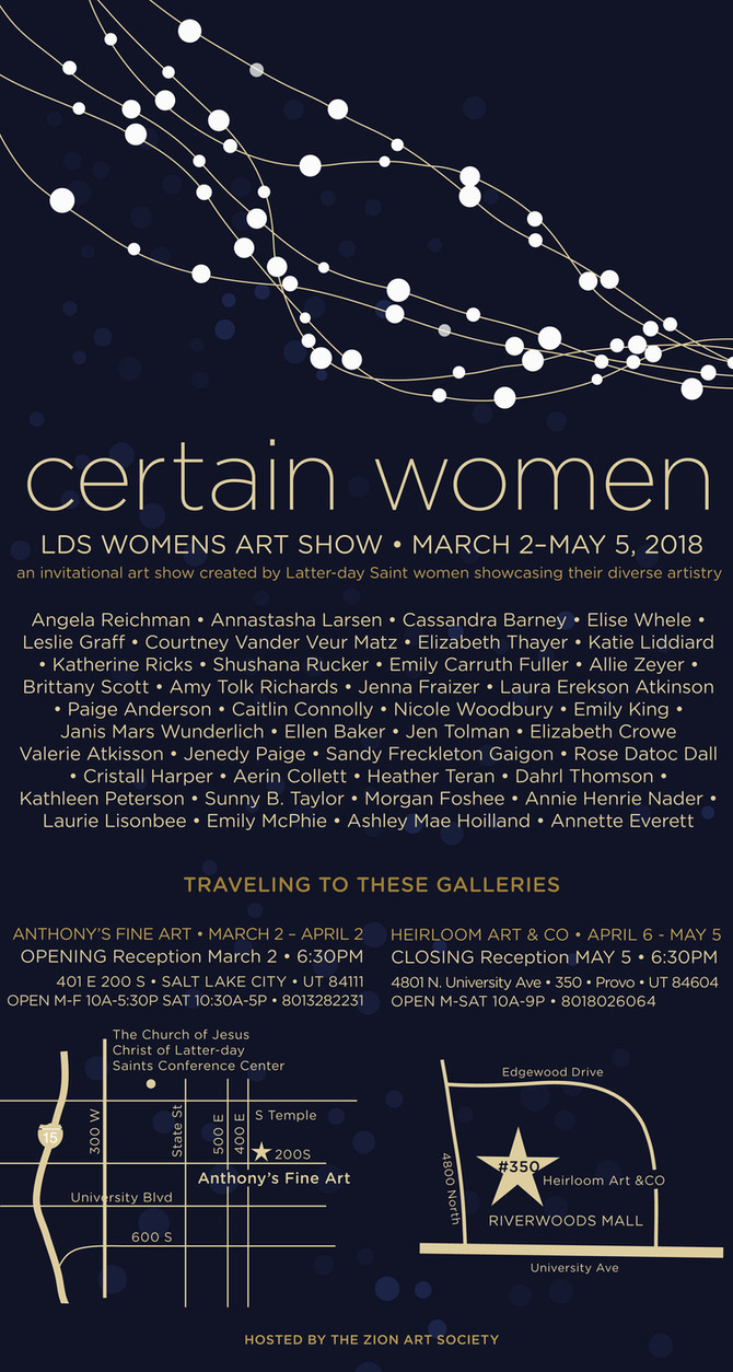 Certain Women Exhibition, March 2 - May 5, 2018, Anthony's Fine Art & Heirloom Art & Co.