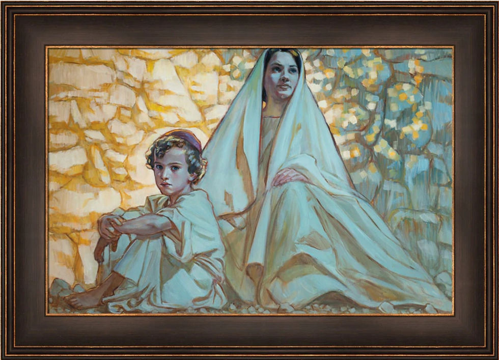 Young Son of Man, by Rose Datoc Dall, Framed 14.75x22 Canvas Print ...