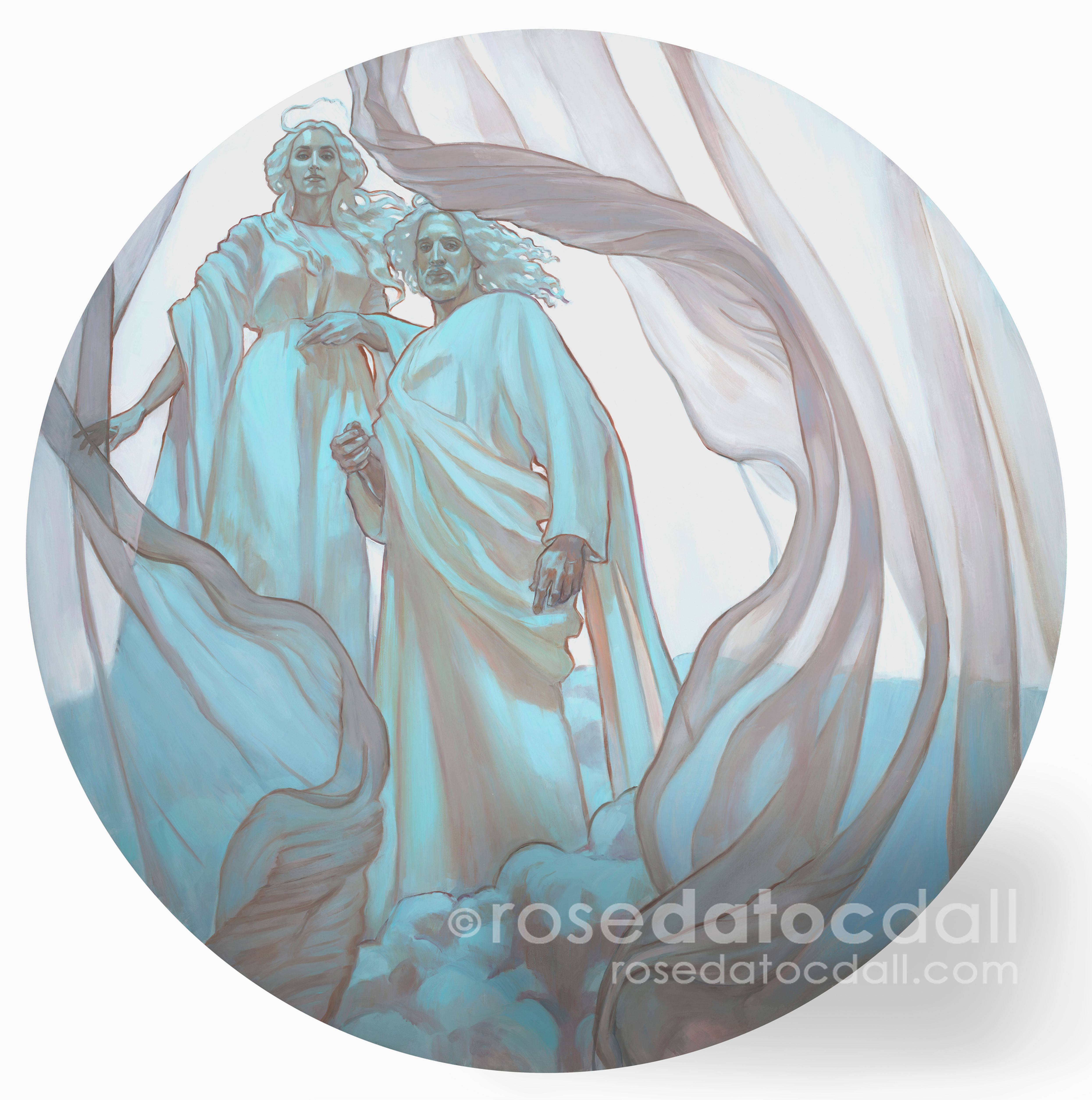 Signed Limited ‘Heavenly Father & Mother’ Print by Rose Datoc Dall