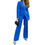 Thumbnail: 2 PcsSet Women Coat Pants Suit Lapel Formal Business Style Long Sleeve