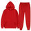 Thumbnail: Solid Color Hoodie Set Pocket Long Sleeve Women Hoodie Autumn Casual Jogger Suit
