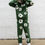 Thumbnail: Chic Unisex Two-Piece Running Clothing Tracksuit Set 3D Kapok Flower Pattern