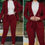 Thumbnail: 2 PcsSet Lady Formal Coat Pants Set Long Sleeves Double Buttons Tight Waist