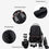 Thumbnail: New night protection double shoulder camera backpack SLR camera bag waterproof