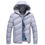 Thumbnail: Fashion Men Down Coat with Hat Winter Warm Cotton Jacket