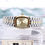 Thumbnail: Casio Mineral Glass Square Round Classic Formal Watch 1169 Gold A
