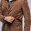 Thumbnail: Men Brown Soft Suede Lambskin Leather Blazer Handmade Fashionable Casual Formal
