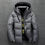 Thumbnail: Winter Warm Men Jacket Coat Casual Autumn Stand Collar Puffer Thick Hat White Du