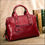 Thumbnail: Genuine Leather Women Totes Luxury Handbags Double Zipper Design Ladies Shoulder