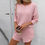 Thumbnail: Women 2 Piece Outfits Sets Summer Long Sleeve Ruched Tops And Short Pants Tracks