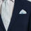 Thumbnail: Dobell Suits - Dobell Blue 3 Piece Suit with Peak Lapel