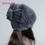 Thumbnail: SOMALER Women Knitted Mink Fur Hat for Winter Female Real Mink Fur Warm Cap