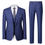 Thumbnail: MAGLESON Plaid Print Men's Clothing Stylish Formal Suit 3 Piece Set Men Suit