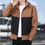 Thumbnail: Men's Spring and Autumn New High-end Jacket Fashion Jacket Removable Hat Youth O