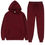 Thumbnail: Solid Color Hoodie Set Pocket Long Sleeve Women Hoodie Autumn Casual Jogger Suit