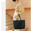 Thumbnail: LIRENSHIGE Handbags for Women, Ladies Handbag Tote Bag Soft PU Leather Large Cap