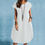 Thumbnail: SpringSummer 2022 EuropeanAmerican Loose Casual Solid Color Pocket Dress for Wom