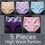 Thumbnail: 5Pcs High Waist Women Underwear Panties Cotton Breathable Panty Female Briefs