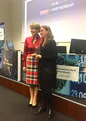 Jill Morris and Betta Maggio winner of the Borsa Italian Award