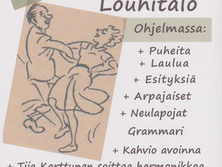 Ohjelmalliset iltamat Louhitalolla 19.9 klo 18-22