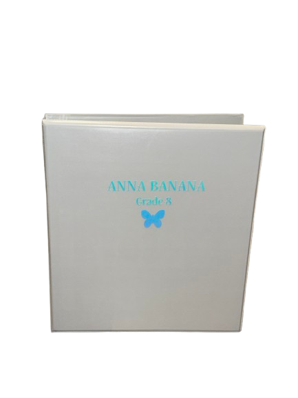 Thumbnail: binder with icon and custom text