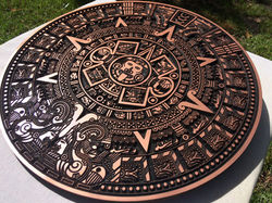 Aztec Sign Milled on CNC Machine