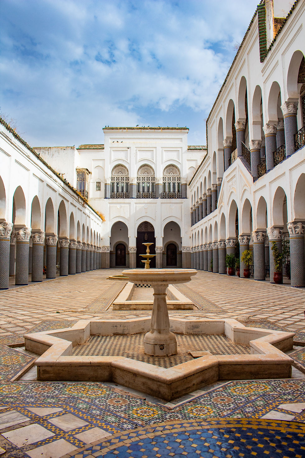 Il cortile del palazzo in cui abbiamo dormito
