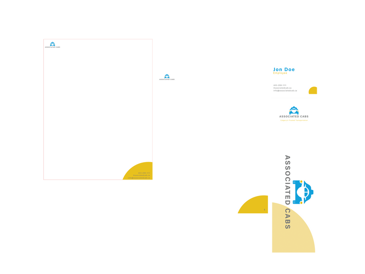 Associated Cabs Stationary Mock-Up