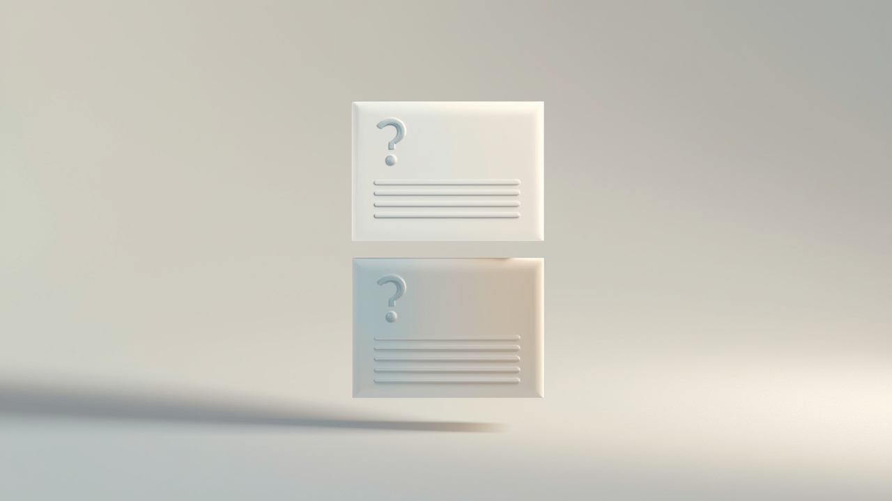 FAQ schema vs plain FAQ sections on Wix illustrated as layered 3D panels showing visible FAQ text and structured data - FAQ schema vs plain FAQ sections on Wix: which improves visibility in AI-generated answers?